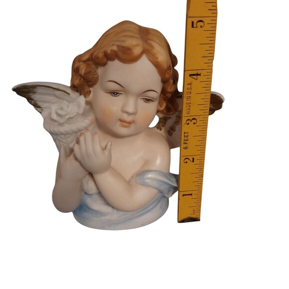 Vintage Japan Porcelain Sanmyro Figurine Angel 5 inches Tall - Picture 7 of 7